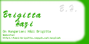 brigitta hazi business card