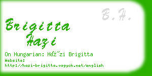 brigitta hazi business card